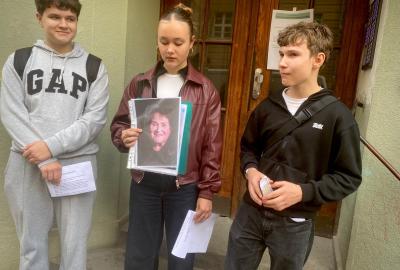 Memory Walk - deváťáci po stopách holocaustu v Holešovicích